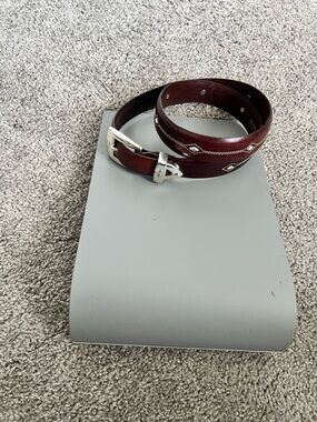 Brighton Women's Belt in Brownwith Silver Buckle